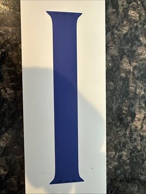 Deep Blue Silicone SOLO loop Watch Band
